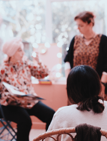 Atelier Colorimétrie lors d'une activité entre femmes à Nantes
