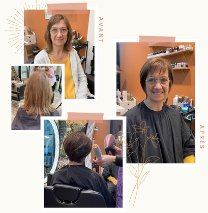 Résultat d'un relooking coiffure par une conseillère en image à Nantes (44)
