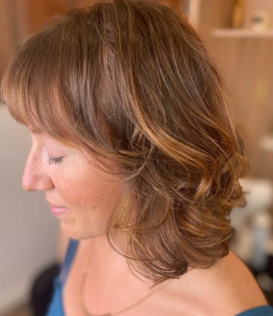 Résultat d'un relooking coiffure par Instants Précieux, conseillère en image Nantes